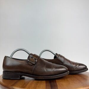 Mens Suitsupply Brown Leather Monk Strap Oxford Dress Shoes Size‎ EU 38 US 5 M